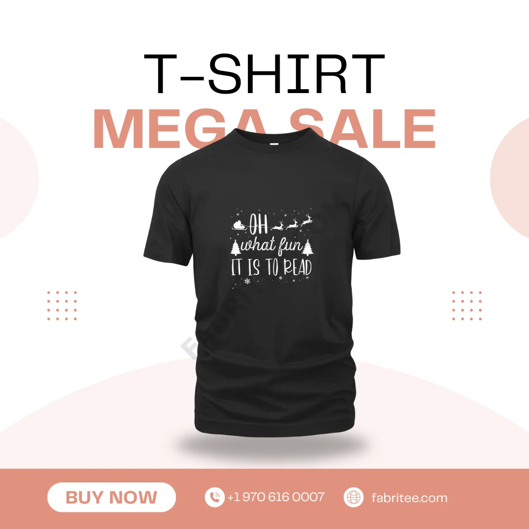 Blue and White Modern T-Shirt Sale Instagram Post
