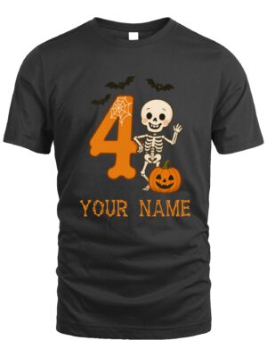 Custom T-Shirt Halloween Skeleton